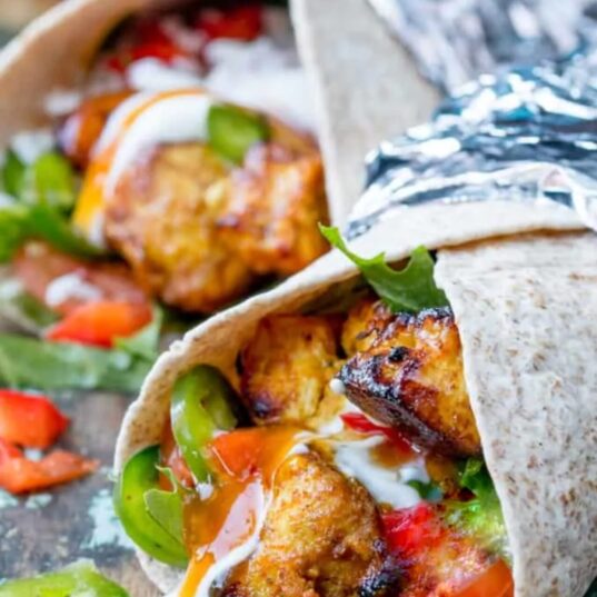 Methi Chicken Tikka Wrap