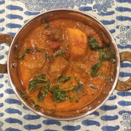 Shemin's Kofta Saag Aloo